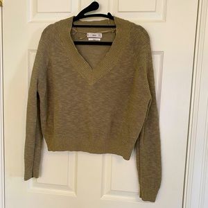 🎉HP🎉Linen blend khaki sweater